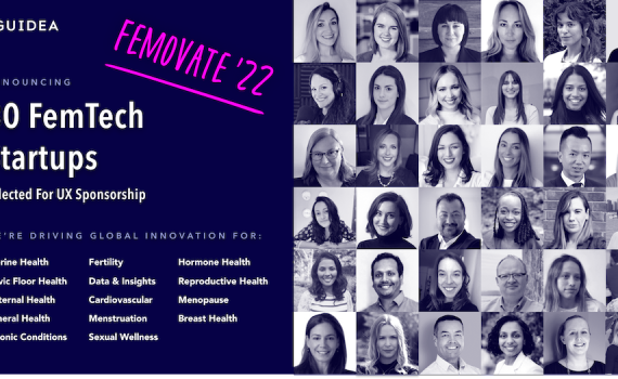 guidea-selects-30-femtech-startups-for-ux-design-sponsorship-program,-femovate-—-a-$500k-investment-in-female-health-innovation