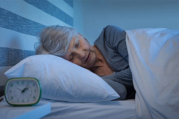 Access-to-sleep-health-for-older-adults-at-risk-of-dementia image of elderly lady sleeping