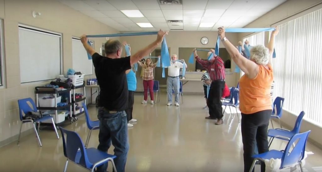 Older adults enjoying a Minds in Motion class.
