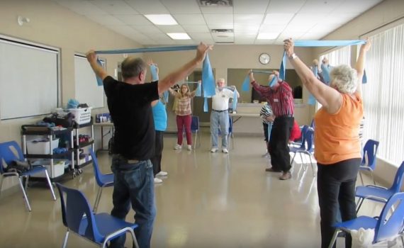 Older adults enjoying a Minds in Motion class.