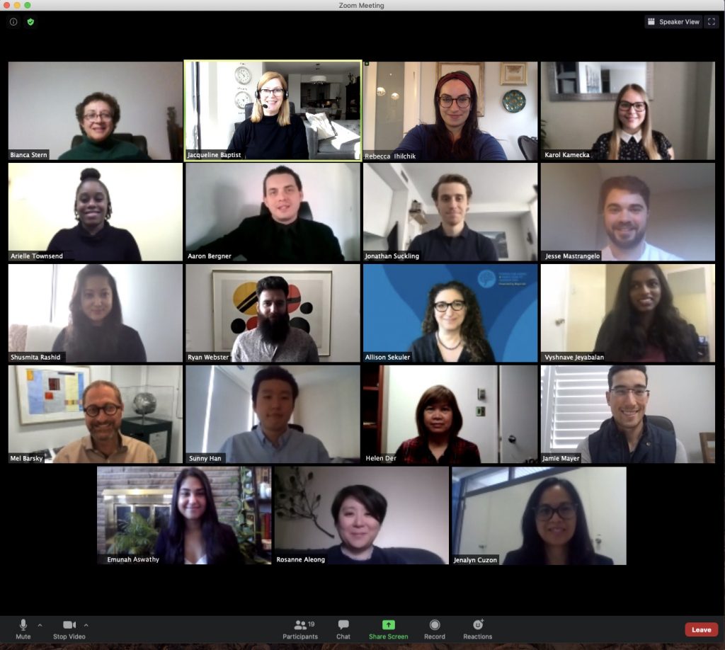 picture of CABHI team on zoom meeting