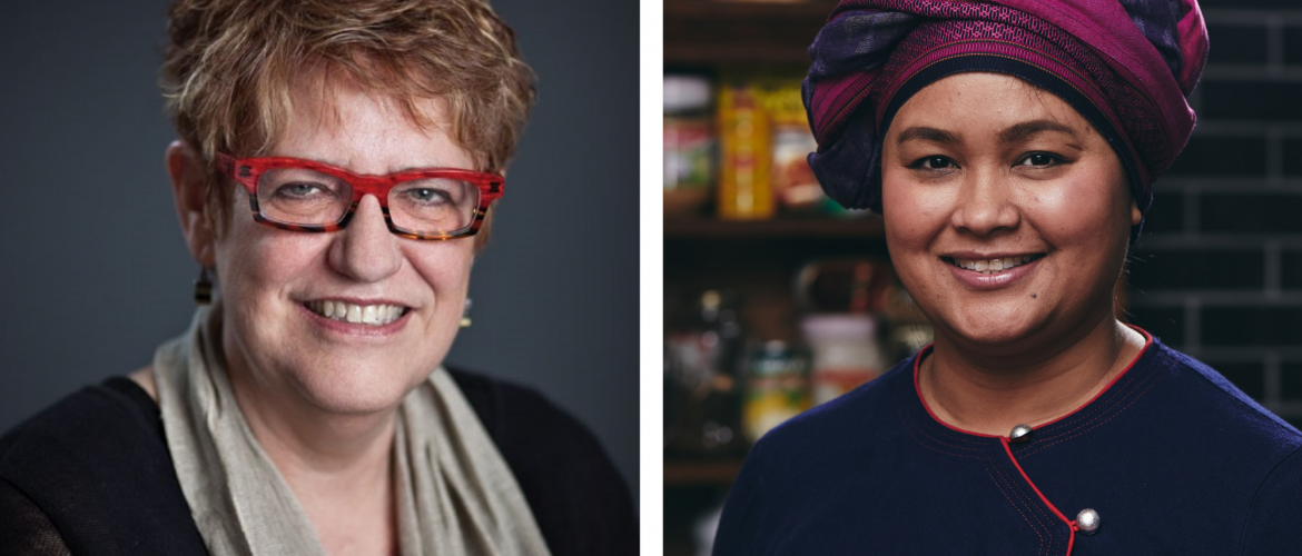Smiling photos of dr. Greenwood and Chef Regular