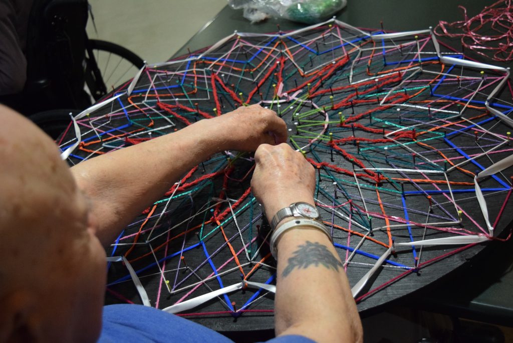 Mandala making with Active Seniors