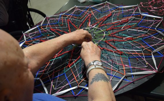 Mandala making with Active Seniors