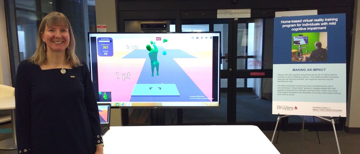 Dr. Lisa Sheehy with exergaming program