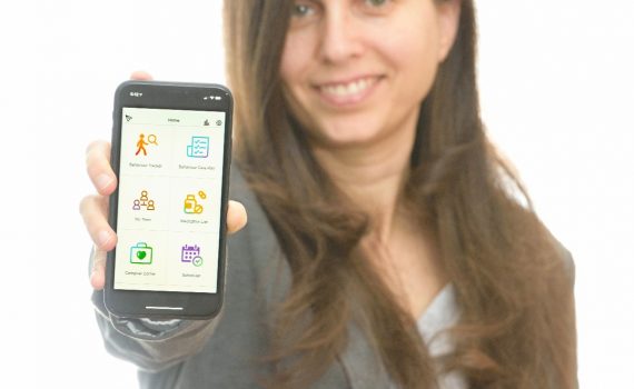 Einat Danieli with the Dementia Talk App