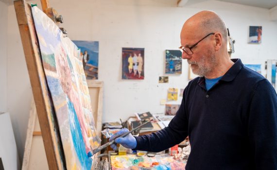 Man painting