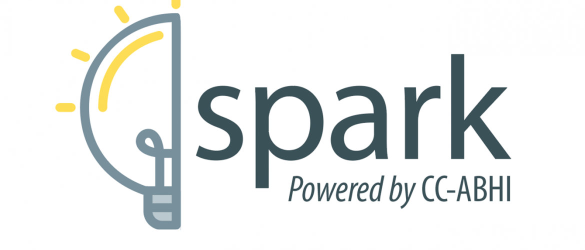 Picture of light bulb next to Spark logo