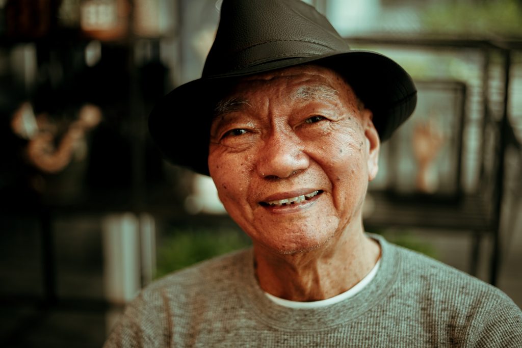 A smiling man