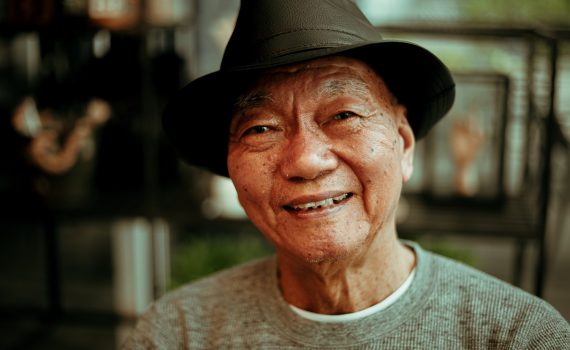 A smiling man