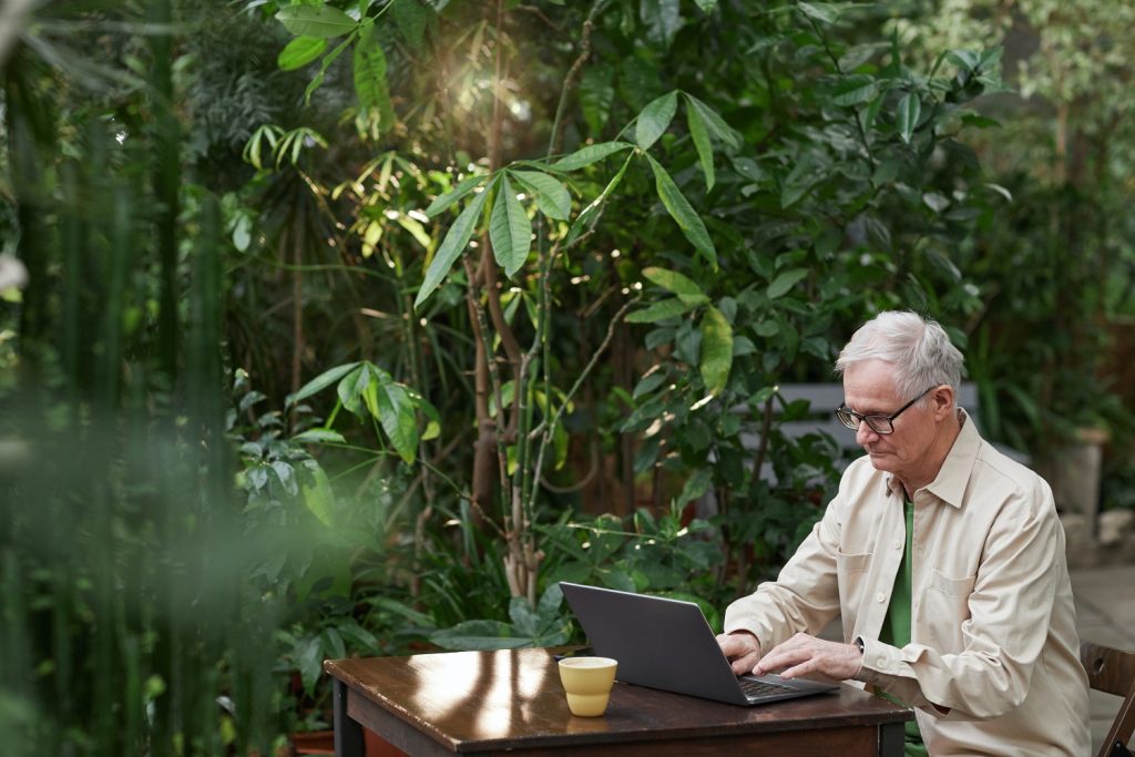 Man on a laptop